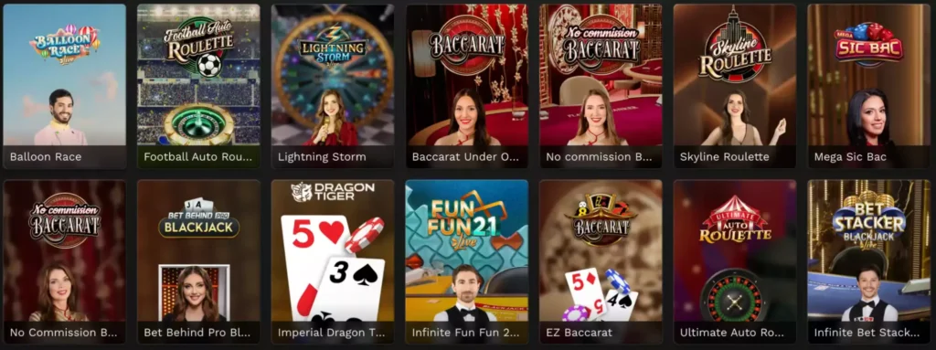 Live Dealer Games at Bangawin